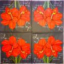 096 Lilies - 3-ply (silver)  - Ambiente